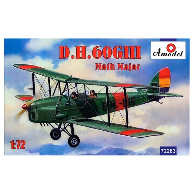 ak-interactive-d-h-60-giii-moth-major-1-72-kit-aereo-da-costruire-e-dipingere image 1