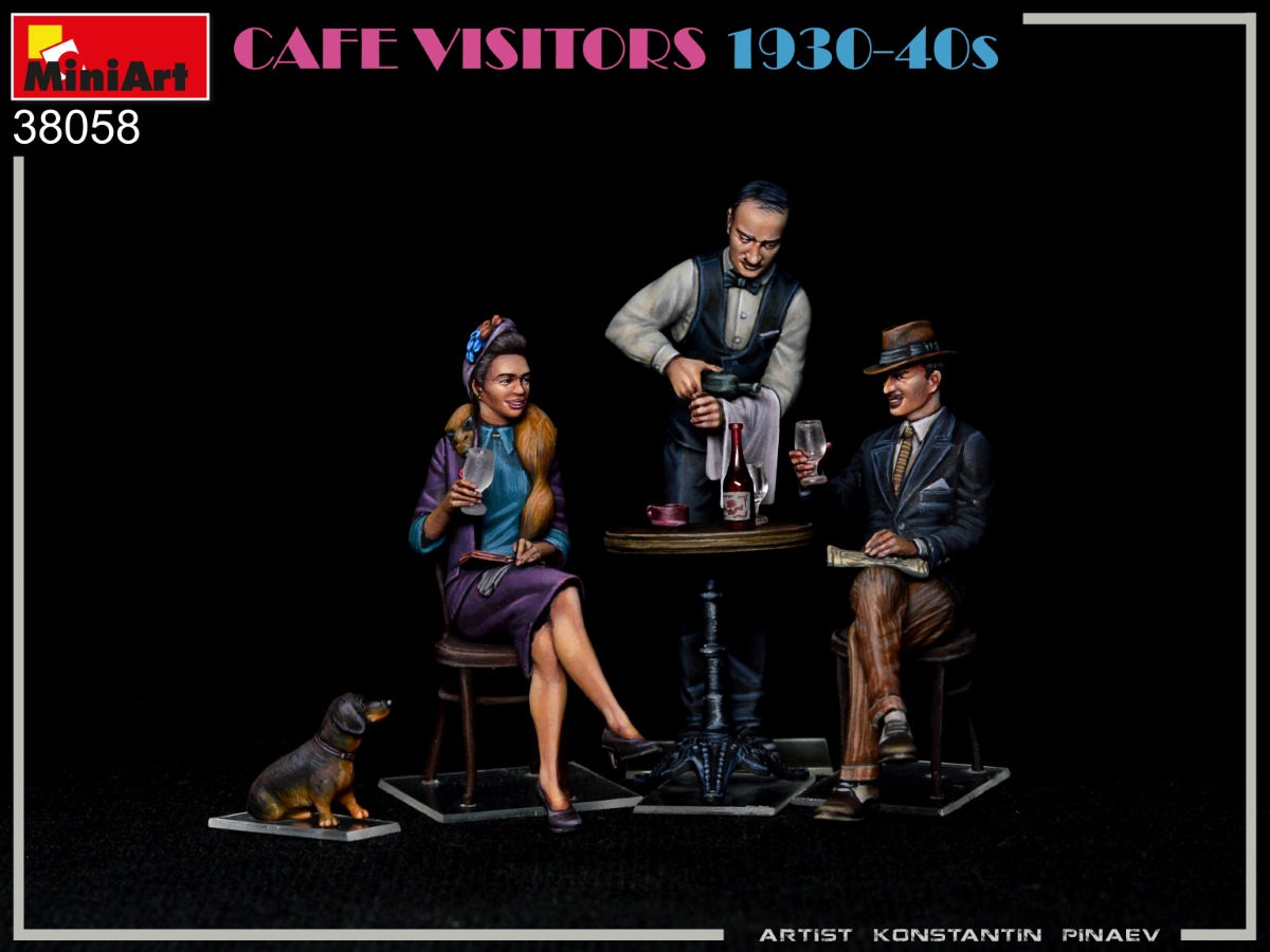 ak-interactive-1-35-cafe-visitors-1930-40s-set-di-figure-in-scala-per-modellismo image 6