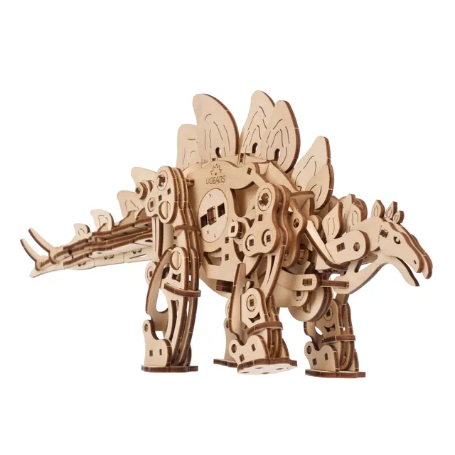 ugears-stegosaurus-dinosauro-meccanico-in-legno-da-costruire image 1