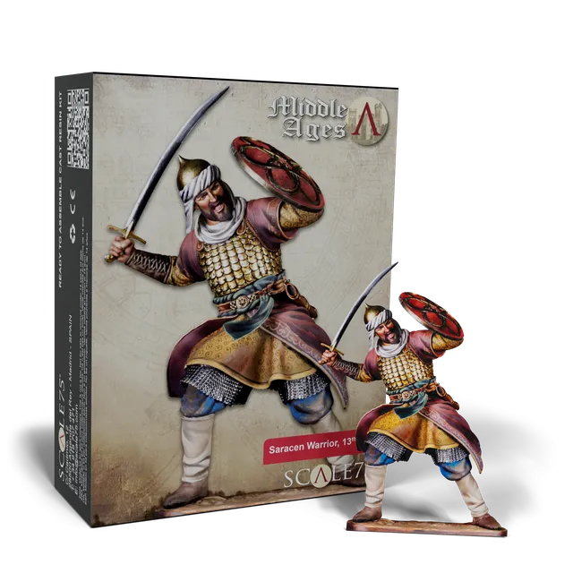 scale75-saracen-warrior-xiii-secolo-miniatura-75mm image 1