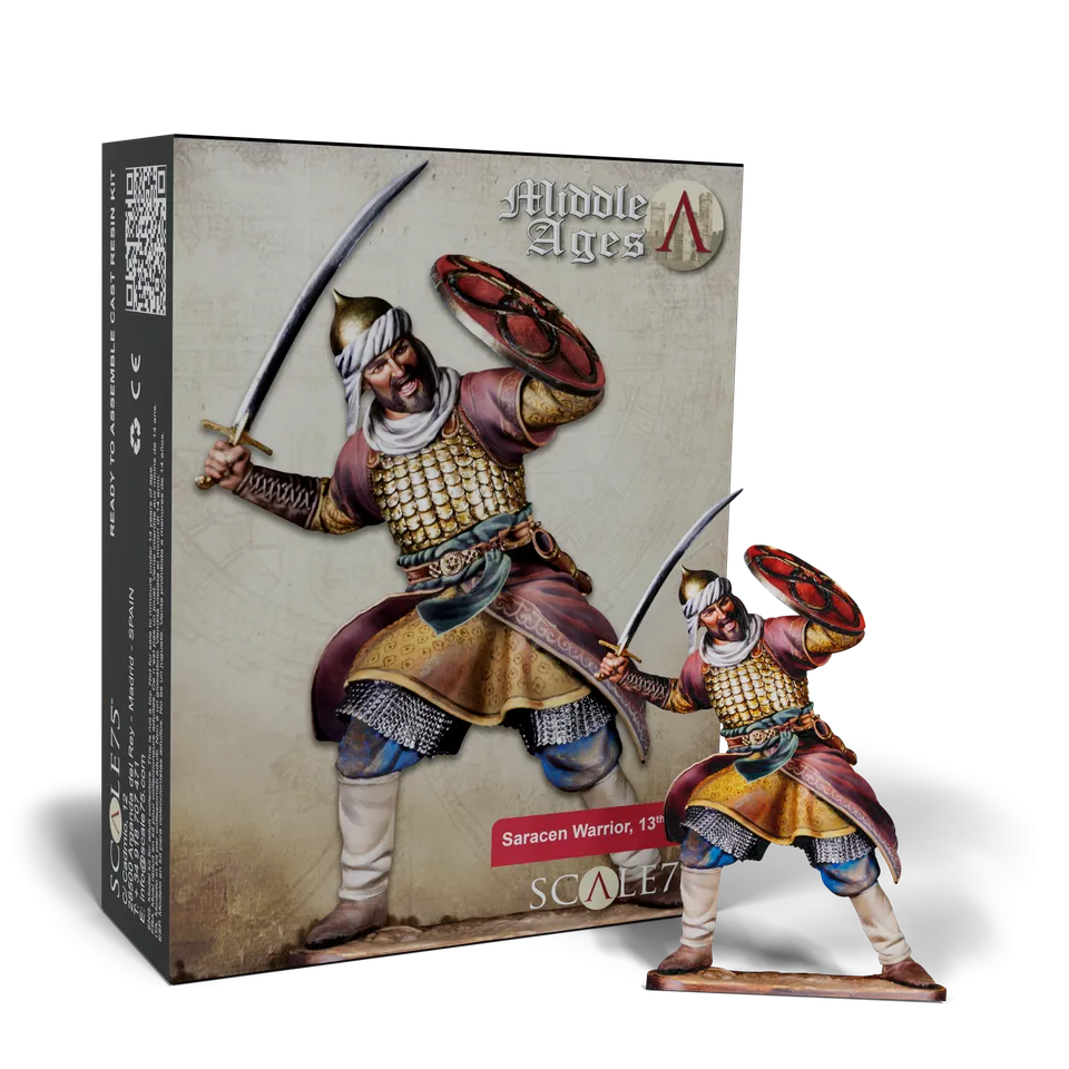 scale75-saracen-warrior-xiii-secolo-miniatura-75mm image 1