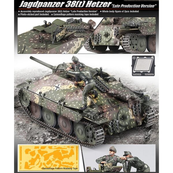 ak-interactive-1-35-jagdpanzer-38-t-hetzer-late-version-kit-modellismo-carro-arm image 2