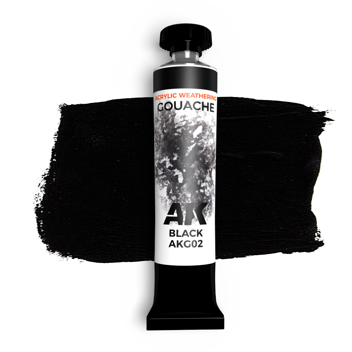 ak-interactive-black-ak-gouache-colore-gouache-nero-per-modellismo image 1