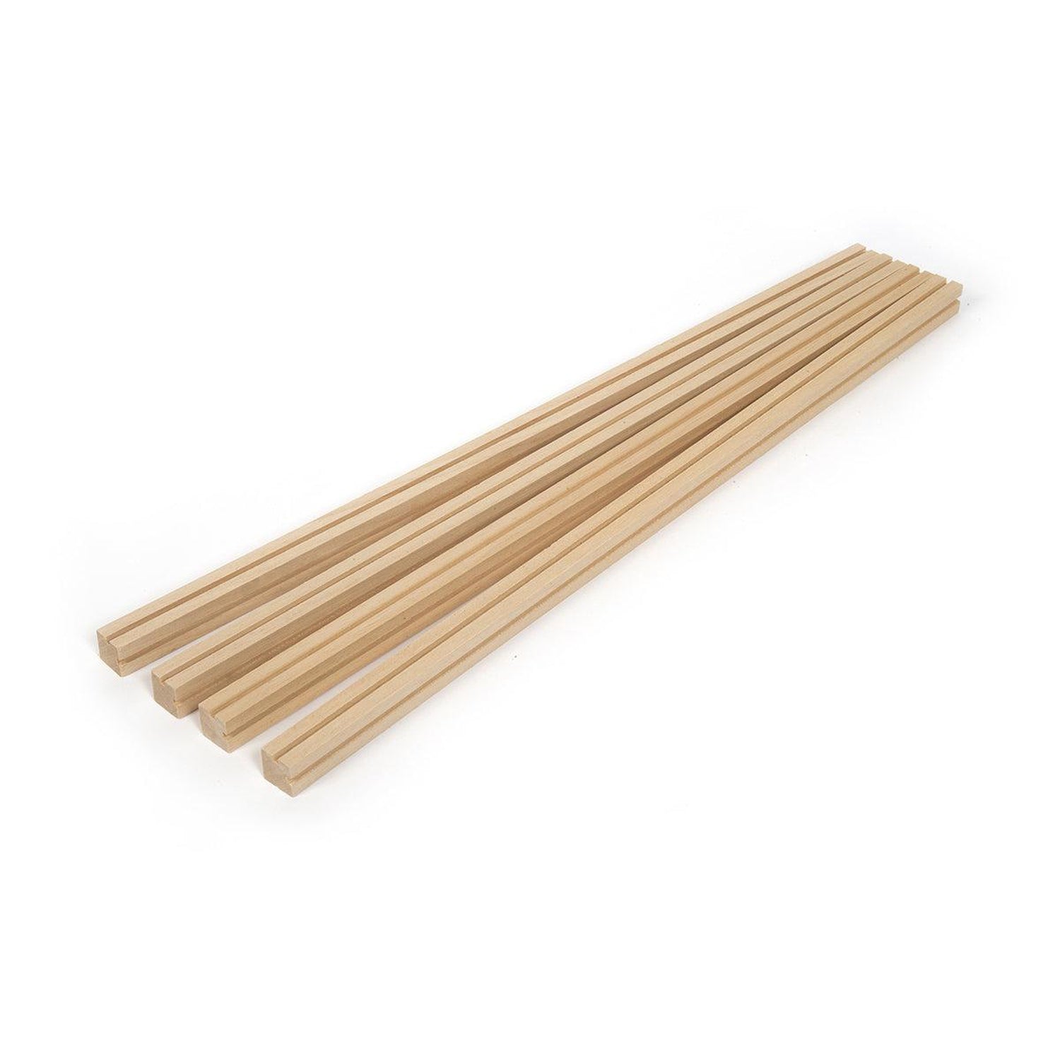 occre-set-4-profili-in-legno-15x15x1000-mm-per-vetrina-modellismo image 1