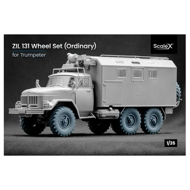 ak-interactive-zil-131-ordinary-wheel-set-per-trumpeter-1-35-set-ruote-di-ricamb image 1