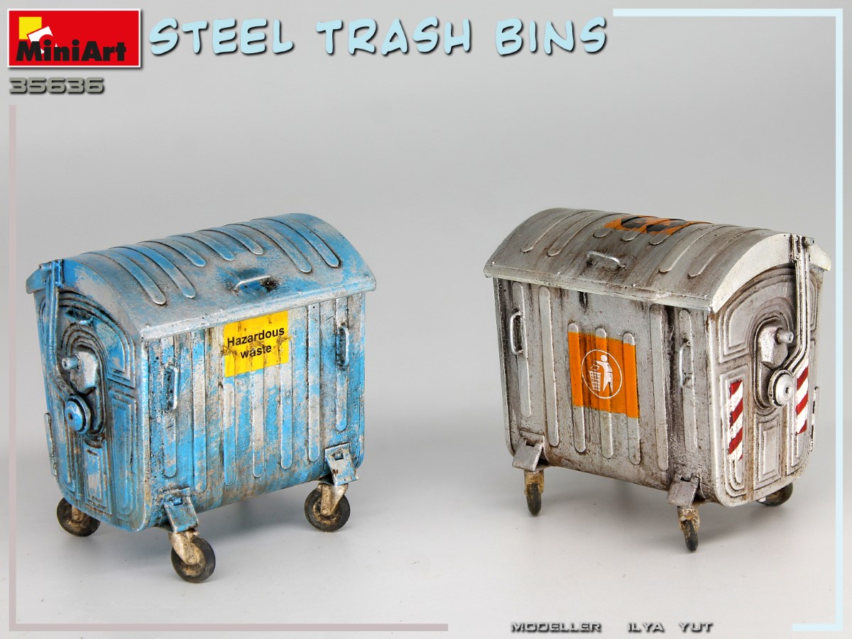 ak-interactive-1-35-steel-trash-bins-set-di-bidoni-metallici-per-diorami image 4