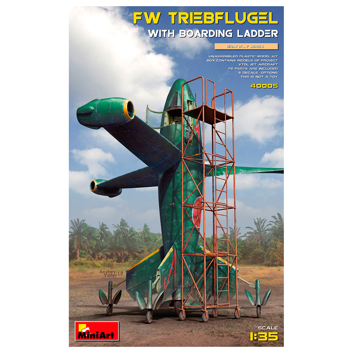 ak-interactive-focke-wulf-triebfl-gel-con-scala-di-accesso-1-35-kit-da-costruire image 1