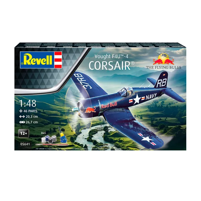 ak-interactive-flying-bulls-f4u-4-corsair-1-48-kit-aereo-acrobatico-da-costruire image 1