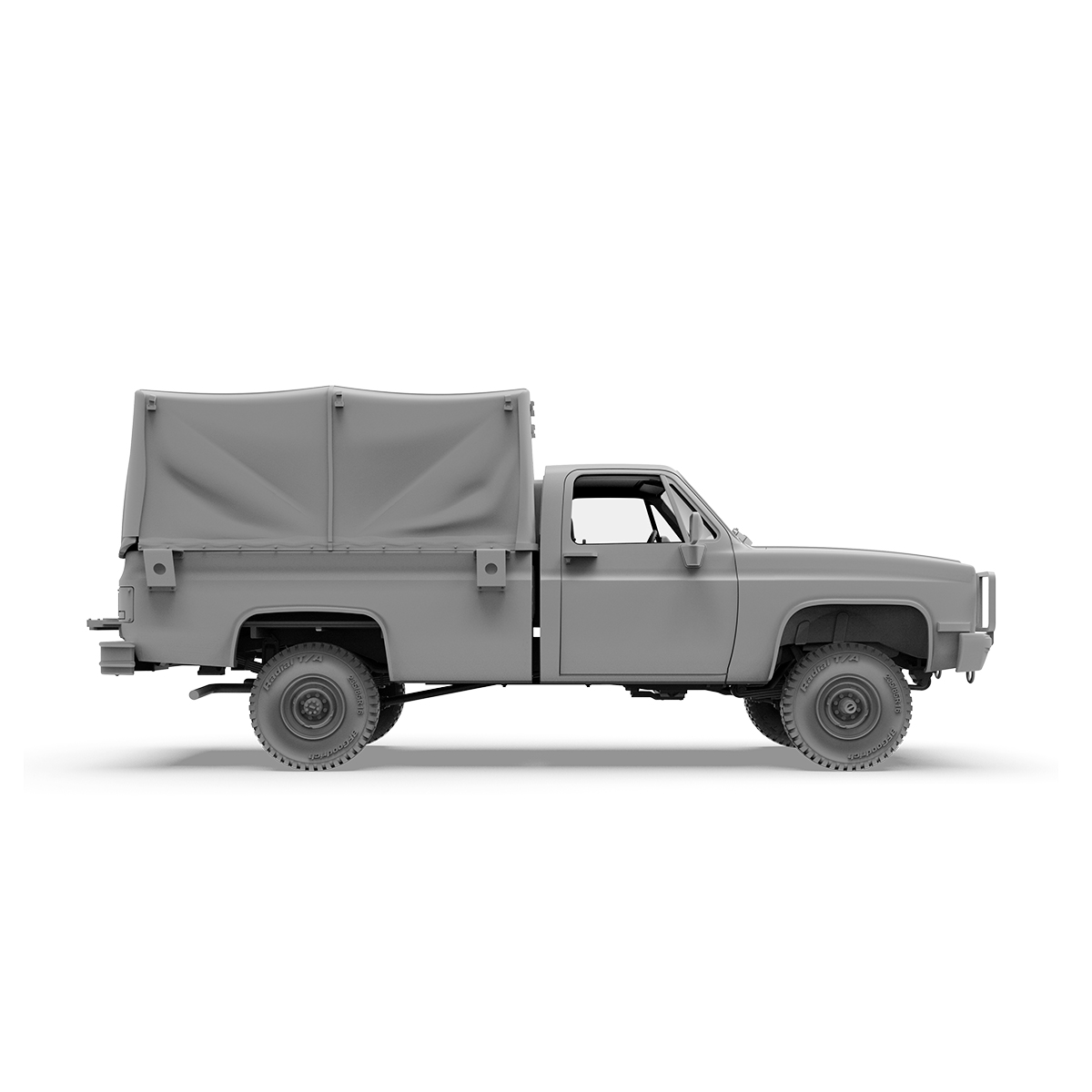 ak-interactive-m1008-troop-carrier-con-telone-1-35-kit-furgone-militare image 3