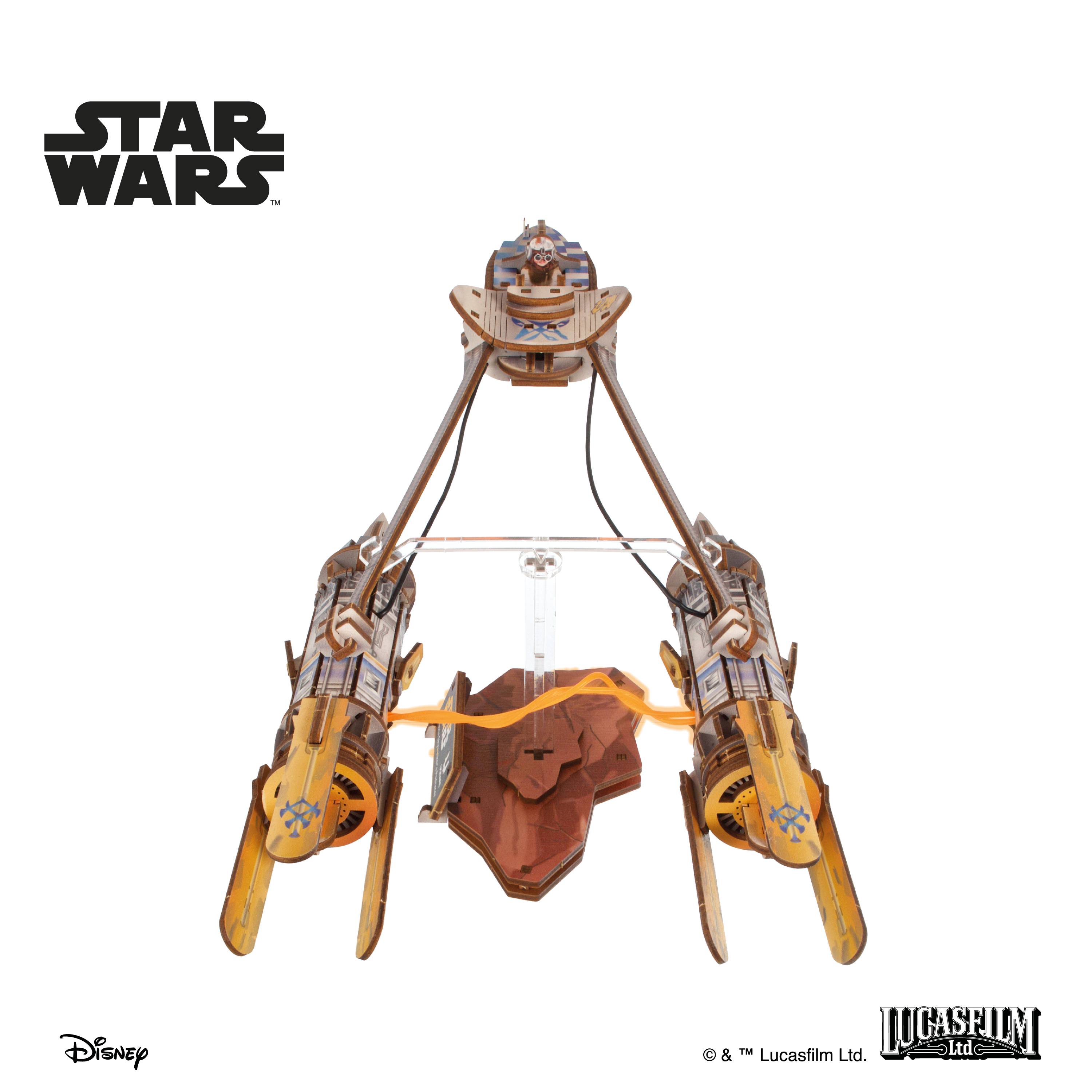 ugears-star-wars-anakin-skywalker-s-podracer-model-kit-in-legno-3d image 3