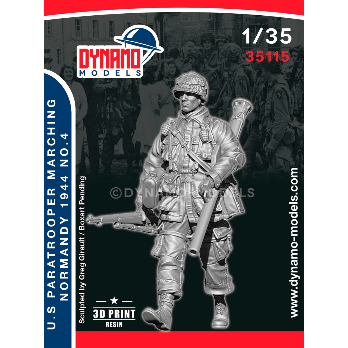 ak-interactive-1-35-paracadutista-u-s-bazooka-in-marcia-normandia-1944-no-4 image 1