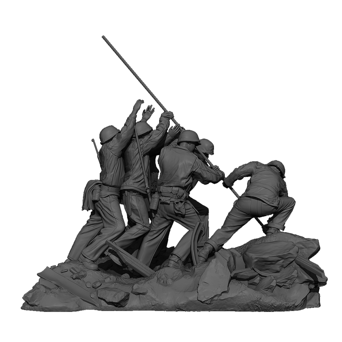scale75-mount-suribachi-1945-1-35-figura-in-resina-warfront image 2