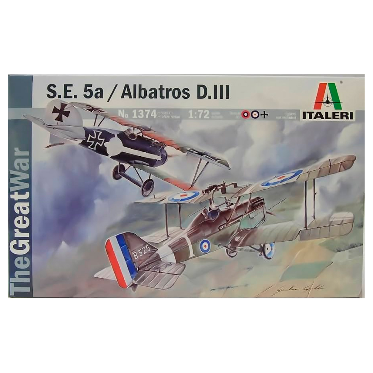 ak-interactive-1-72-s-e-5a-albatros-d-iii-the-great-war-kit-doppio image 1