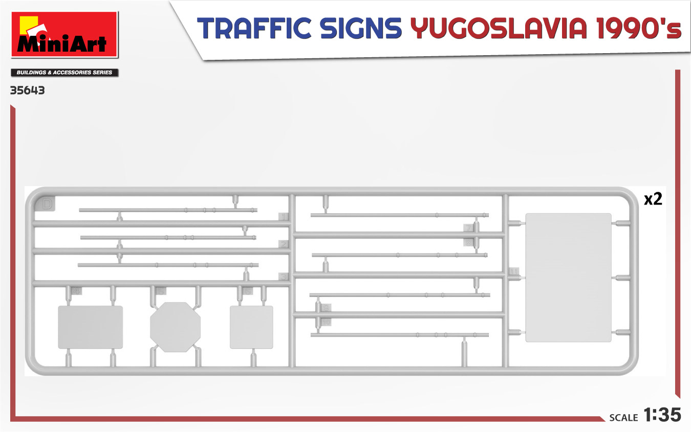 ak-interactive-1-35-traffic-signs-yugoslavia-1990s-set-segnali-stradali-in-scala image 3