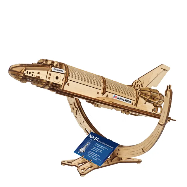 ugears-nasa-space-shuttle-discovery-kit-modellismo-legno image 1