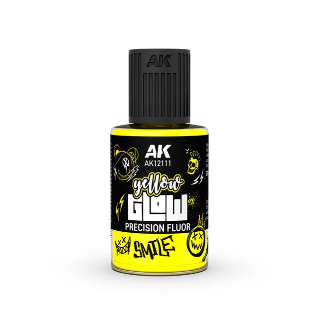 ak-interactive-amarillo-glow-fluor-de-precisi-n-colore-acrilico-fluorescente-3ge image 1