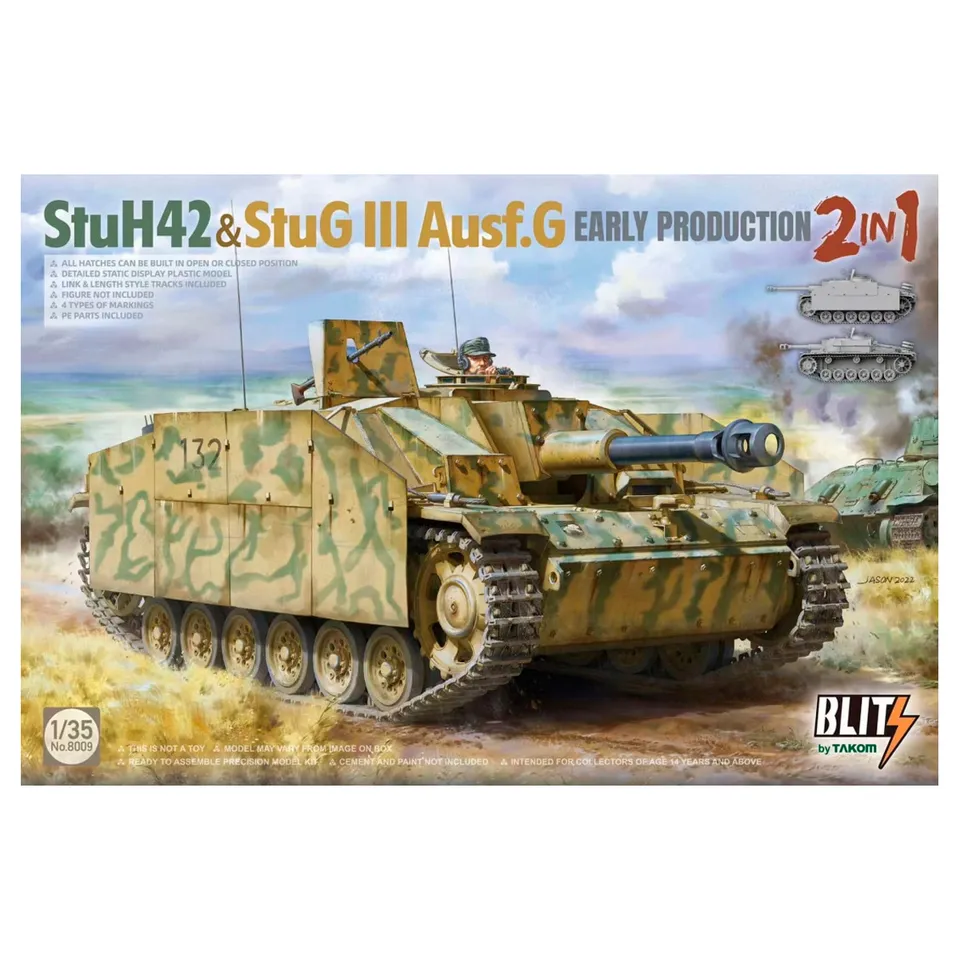 ak-interactive-1-35-stuh42-stug-iii-ausf-g-early-production-2-in-1 image 1
