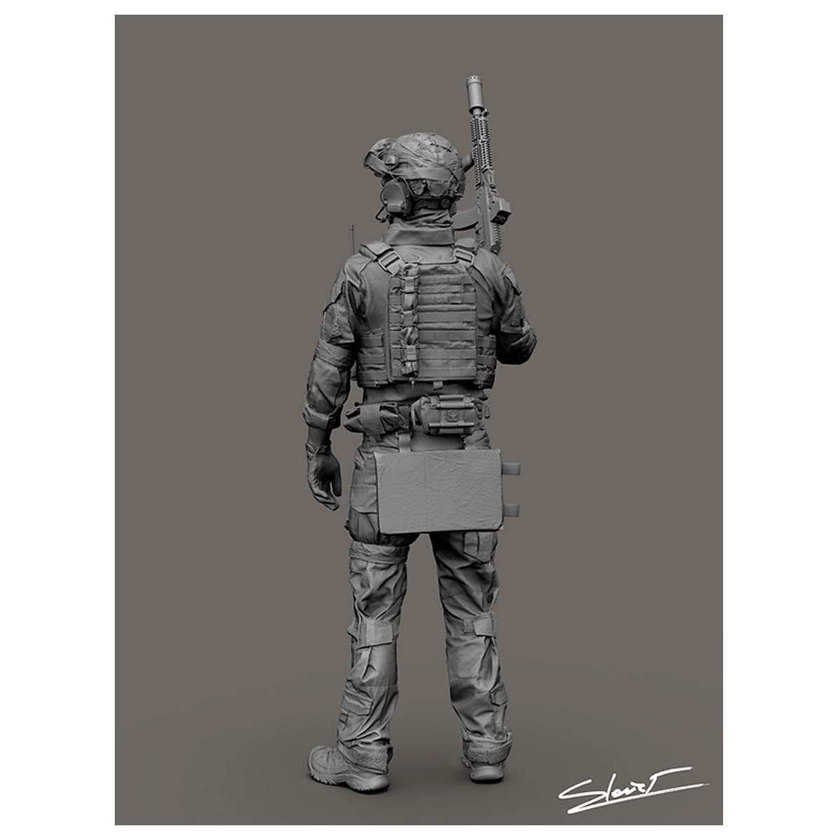 ak-interactive-ukrainian-soldier-02-1-9-busto-kit-di-modellismo-da-dipingere image 3