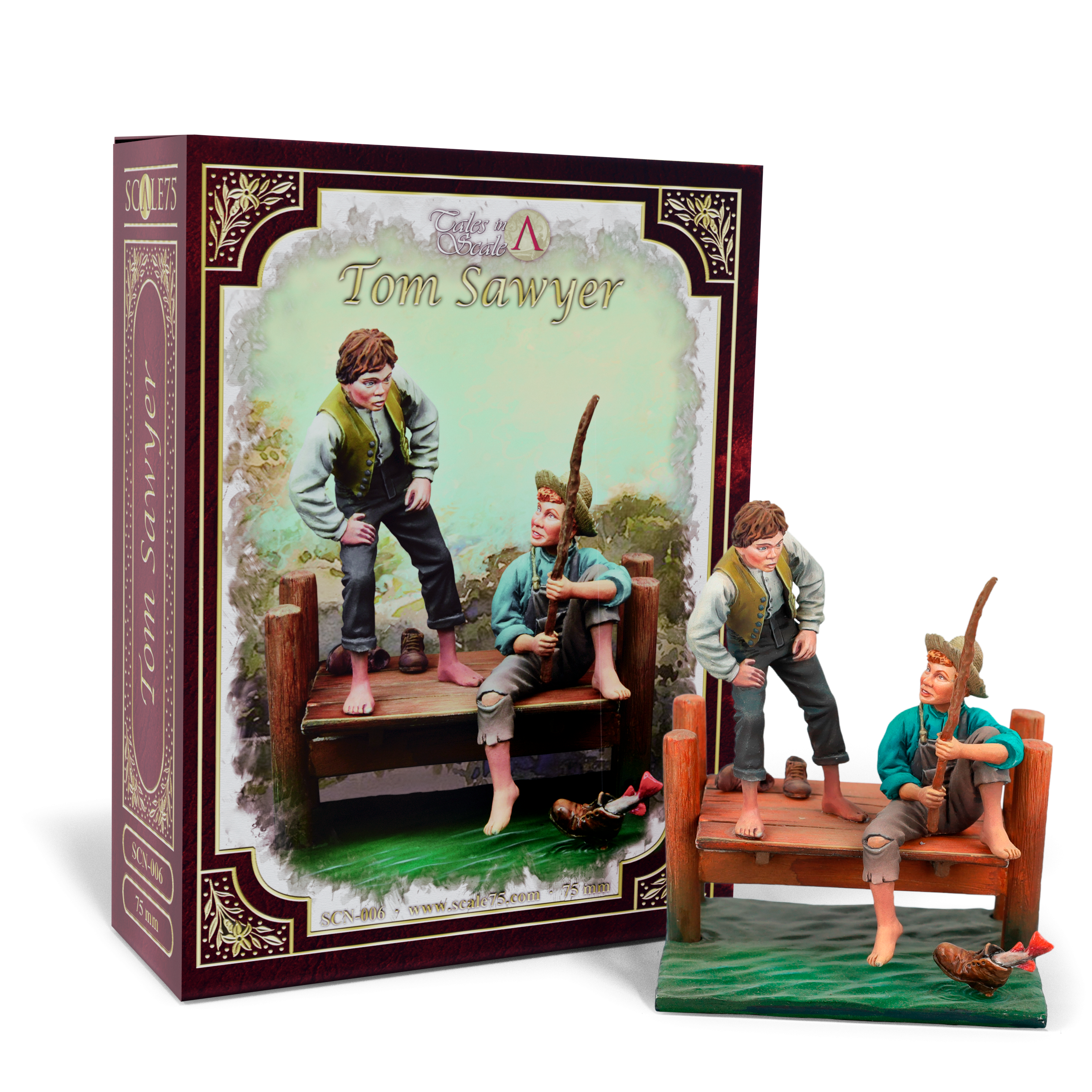 scale75-tom-sawyer-figura-75mm-in-metallo-bianco-platinum-series image 1