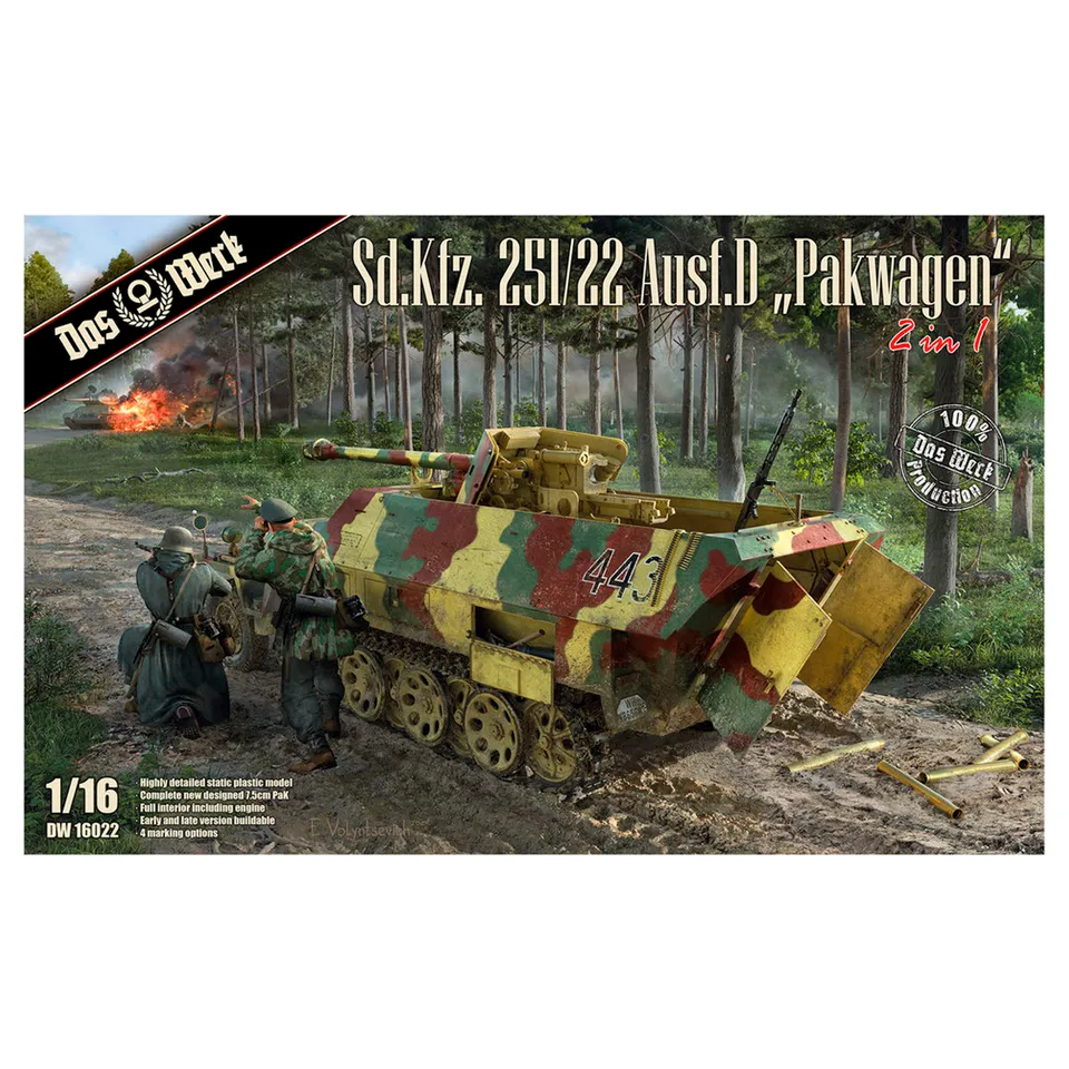 ak-interactive-sd-kfz-251-22-ausf-d-pakwagen-1-16-kit-modellismo image 1
