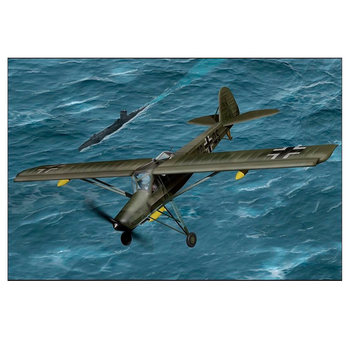 ak-interactive-fieseler-fi-156u-1-35-kit-aereo-da-modellismo image 1