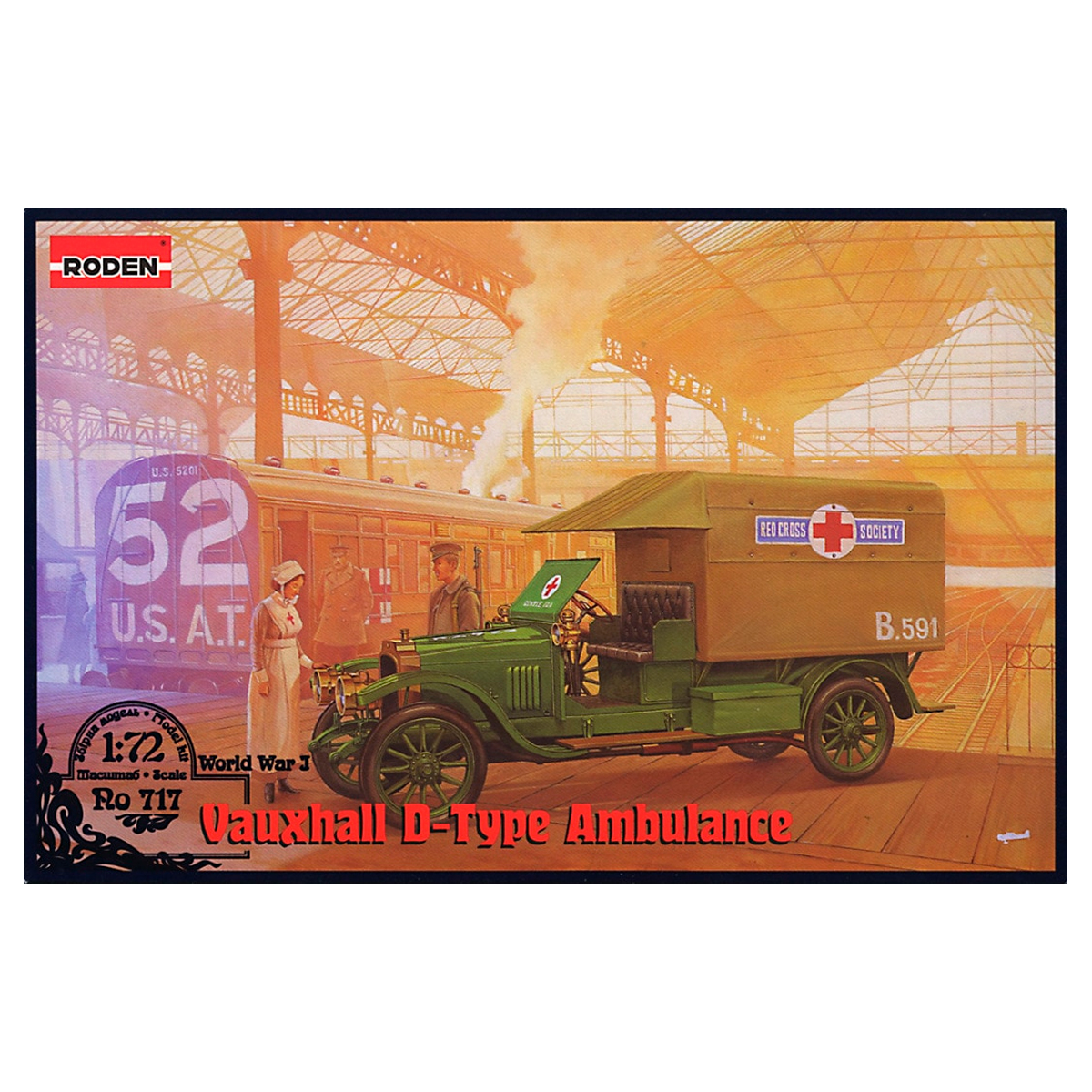 ak-interactive-vauxhall-d-type-red-cross-kit-di-modellismo-1-72 image 1