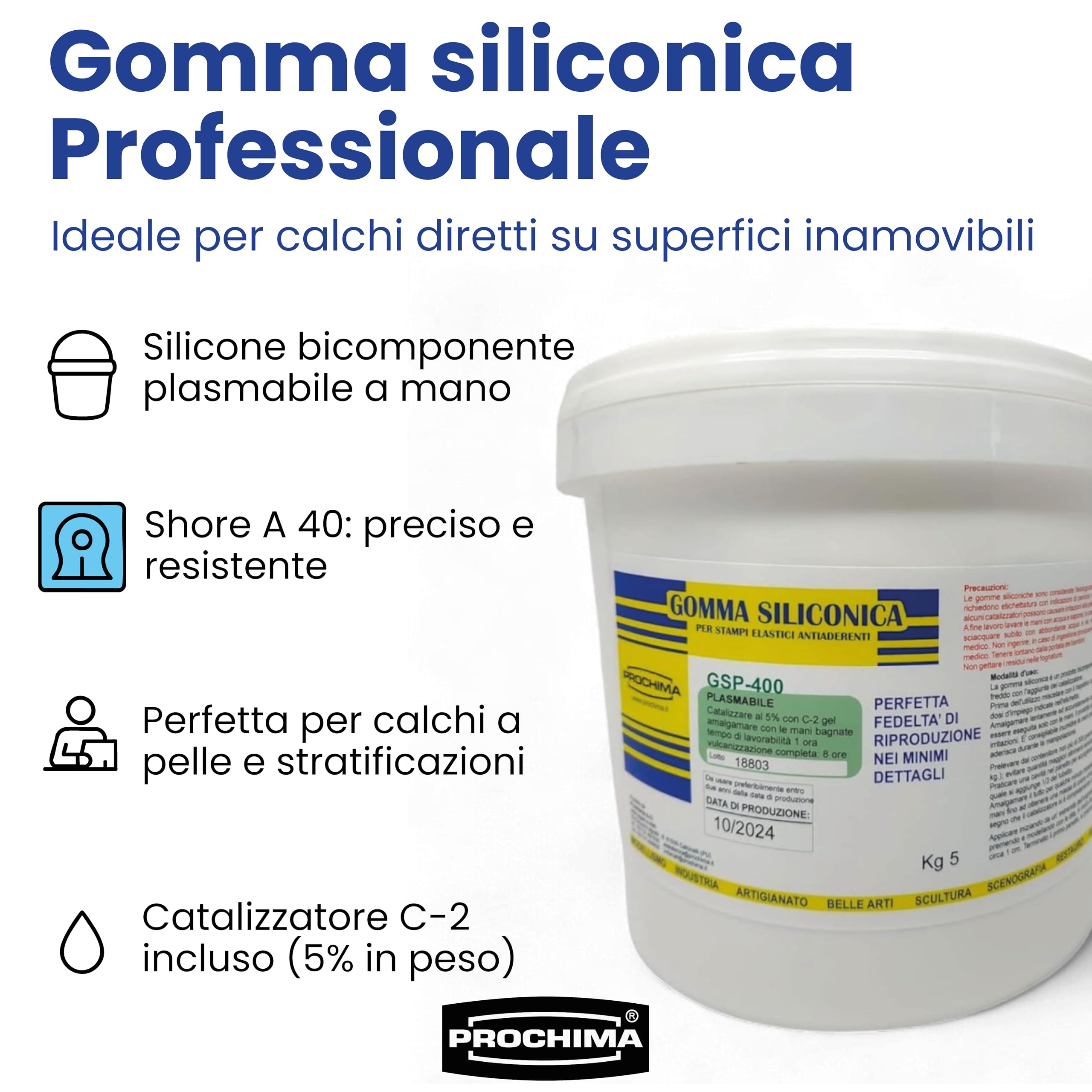 prochima-gs733k1-gomma-siliconica-gsp-400-con-catalizzatore-1-kg image 2