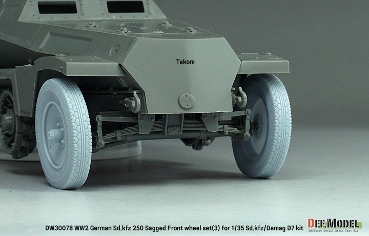 ak-interactive-ww2-german-sd-kfz-250-sagged-wheel-set-3-for-1-35-sd-kfz-250-dema image 6