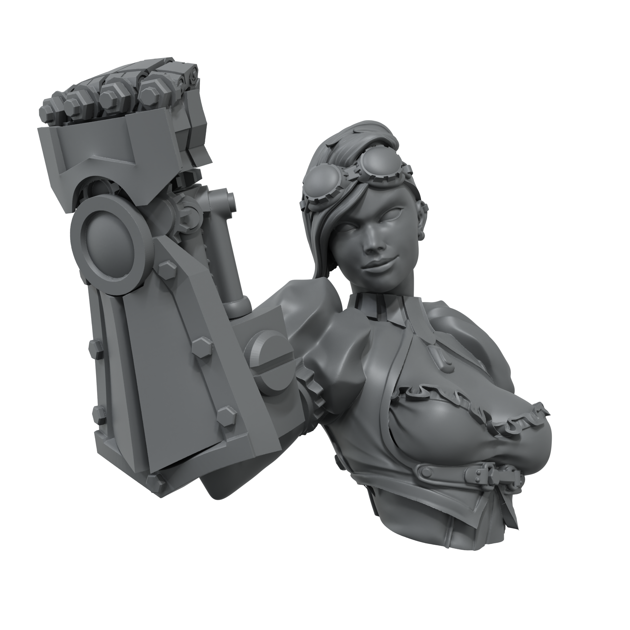 scale75-nancy-steelpunch-figura-1-10-naughty-gears-in-resina-da-montare-e-diping image 2