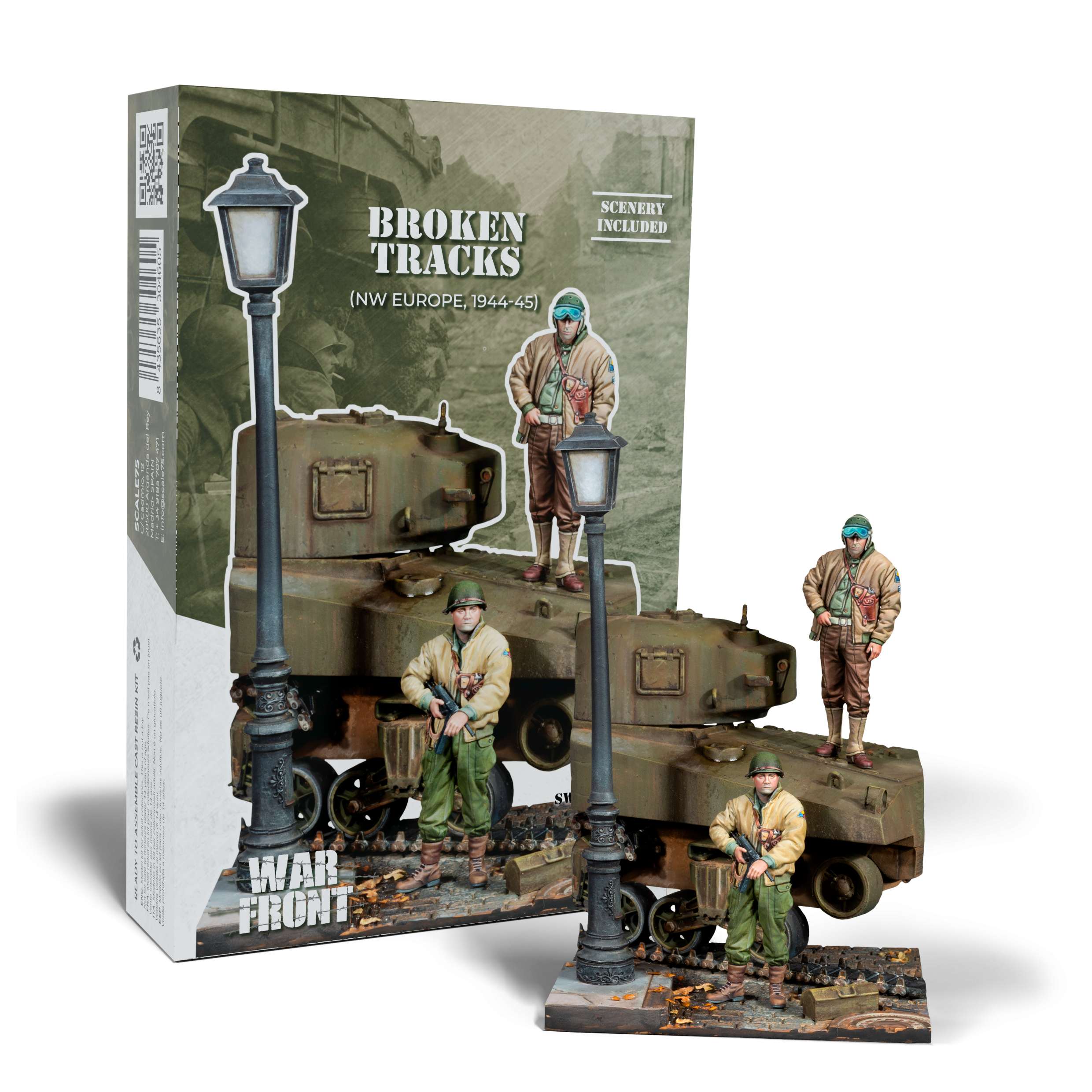 scale75-broken-tracks-nw-europe-1944-45-figura-in-resina-1-35-da-montare-e-dipin image 1