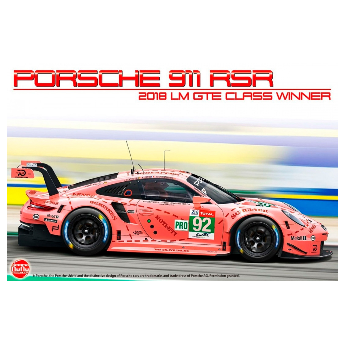 ak-interactive-porsche-911-rsr-2018-lm-gte-class-winner-kit-modello-auto-1-24 image 1
