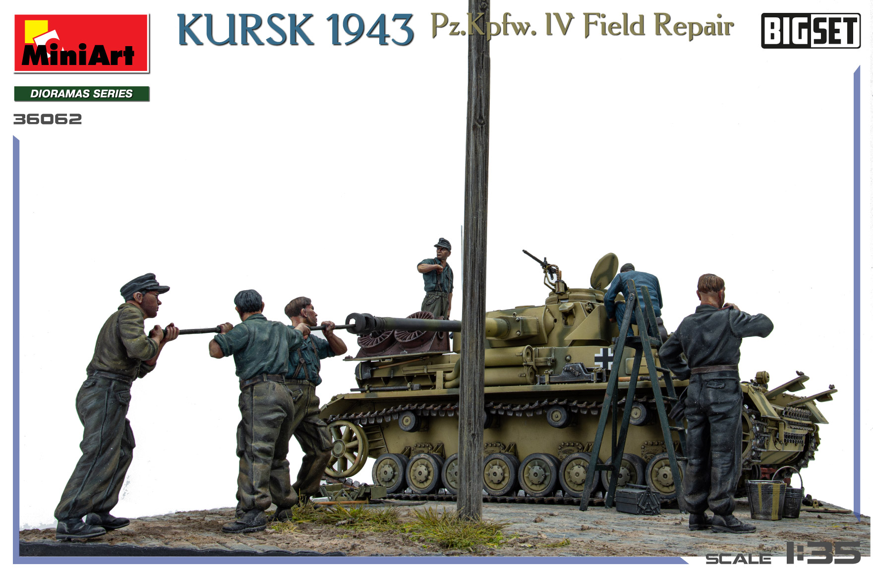 ak-interactive-1-35-kursk-1943-pz-kpfw-iv-field-repair-big-set image 7