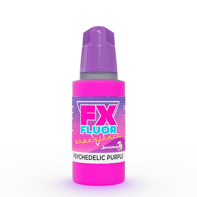 scale75-scalecolor-psychedelic-purple-pittura-acrilica-mate-uv-17-ml-viola-fluo image 1