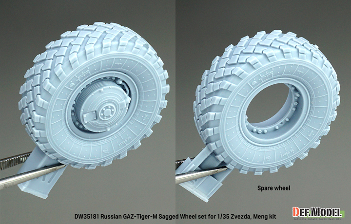 ak-interactive-russian-gaz-tiger-m-sagged-wheel-set-per-kit-zvezda-meng-1-35-set image 5