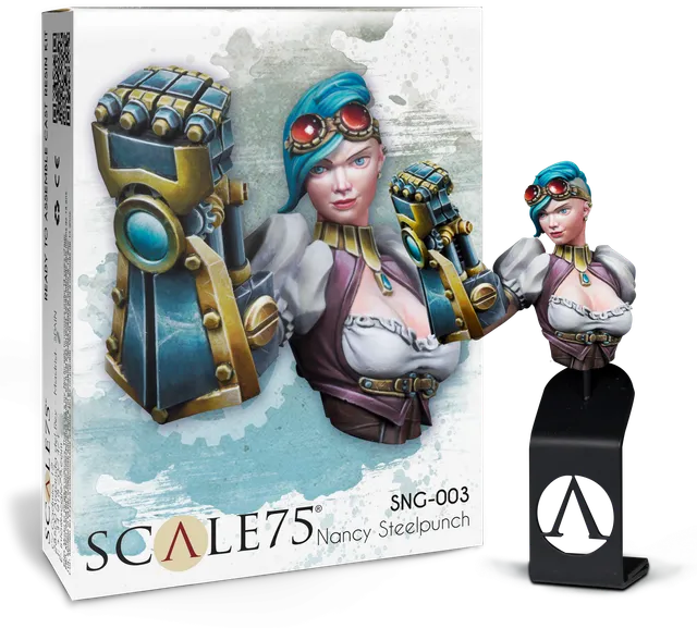 scale75-nancy-steelpunch-figura-1-10-naughty-gears-in-resina-da-montare-e-diping image 1