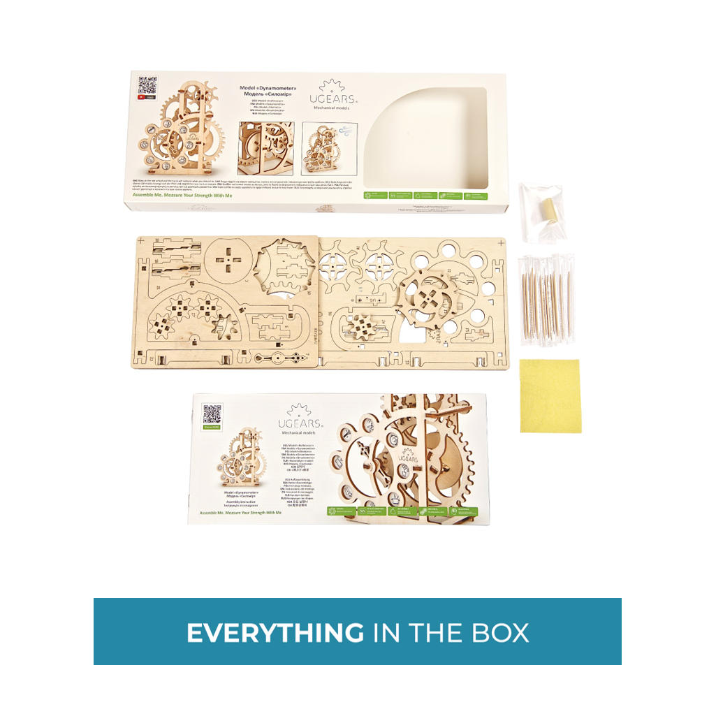 ugears-dynamometer-kit-di-modellismo-brain-teaser-in-legno image 5