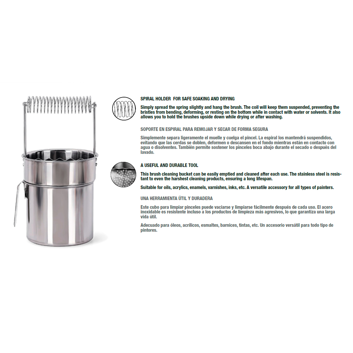 ak-interactive-limpiador-de-pinceles-de-acero-inoxidable-pulitore-per-pennelli-i image 2