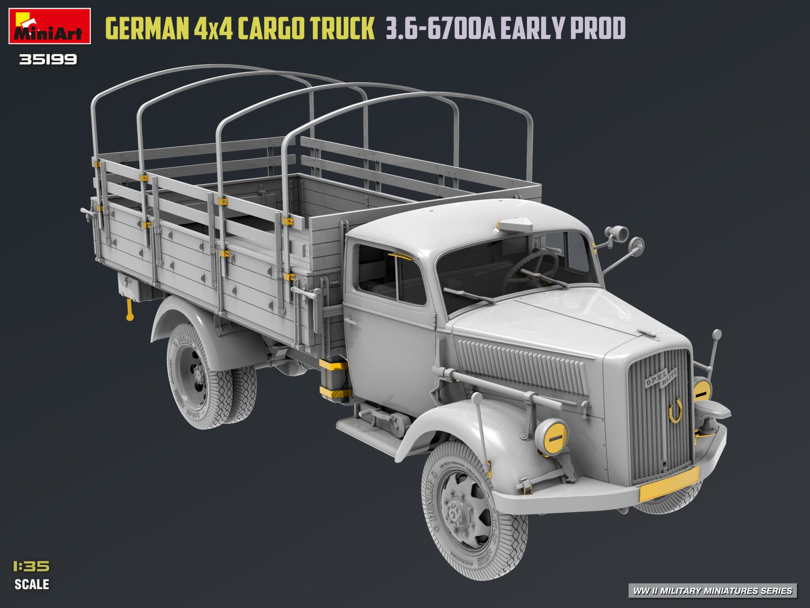 ak-interactive-1-35-german-3t-4x4-cargo-truck-3-6-6700a-early-prod-kit-camion-mi image 2