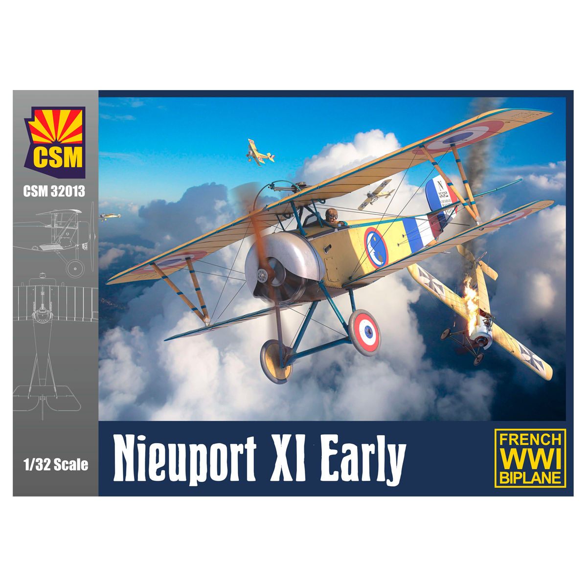 ak-interactive-nieuport-xi-early-1-32-kit-modellismo-aereo-scala-1-32 image 1