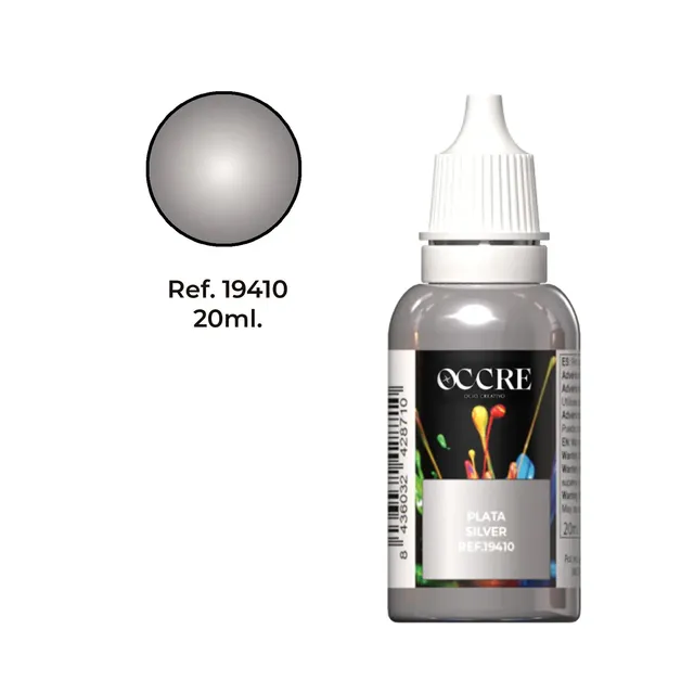 occre-vernice-acrilica-argento-20-ml image 1