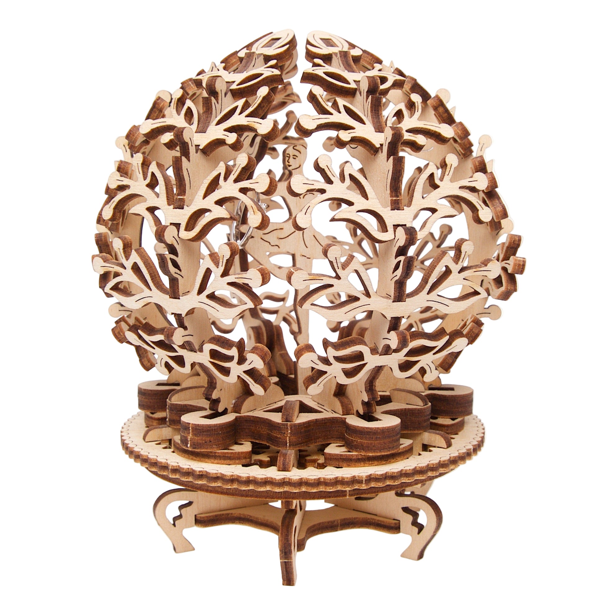 ugears-mechanical-flower-modello-meccanico-in-legno-con-scomparto-segreto image 2