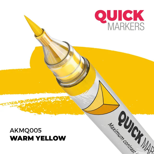 ak-interactive-warm-yellow-quick-marker-pennarello-acrilico-giallo-caldo image 1