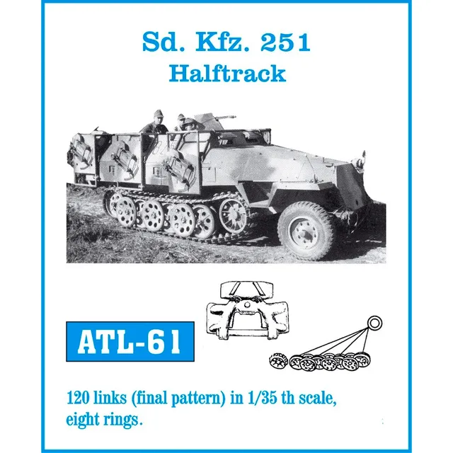 ak-interactive-1-35-metal-tracks-sd-kfz-251-cingoli-metallici-per-halftrack image 1
