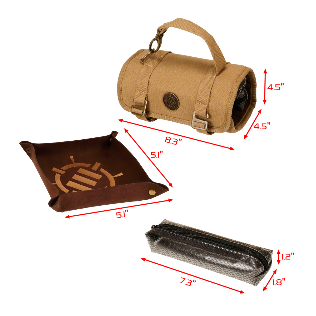 enhance-venture-canvas-dice-case-custodia-per-dadi-con-vassoio-e-3-pochette-rimo image 2