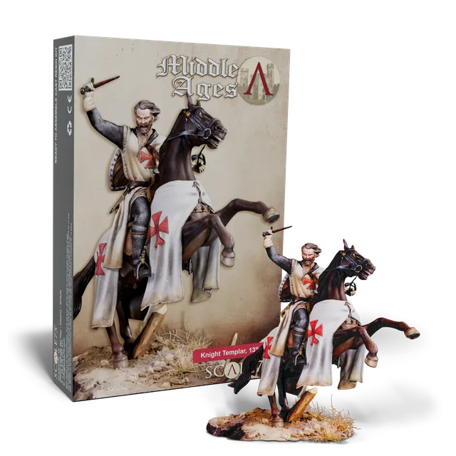 scale75-warfront-knight-templar-xiii-secolo-miniatura-medievale-in-resina image 1