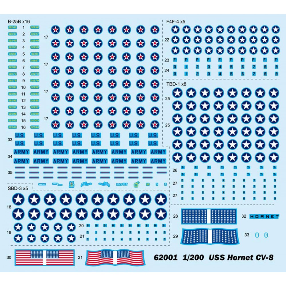 uss-hornet-cv-8-1-200-maqueta-de-portaaviones-ak-interactive image 3