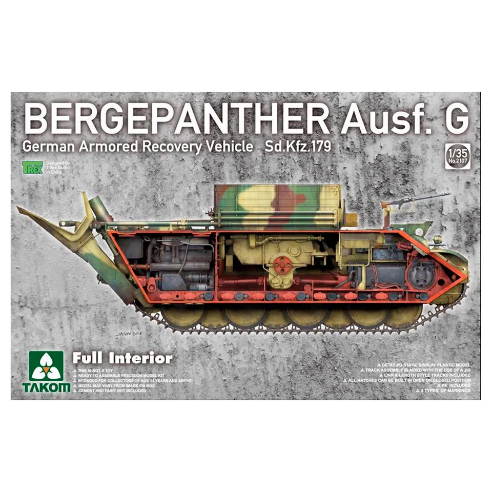 ak-interactive-1-35-bergepanther-ausf-g-full-interior-kit-carro-recupero-con-int image 1