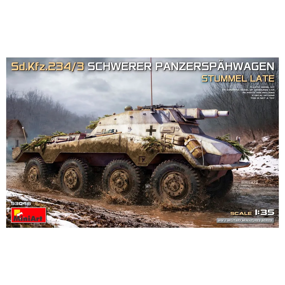 ak-interactive-1-35-sd-kfz-234-3-schwerer-panzersp-hwagen-stummel-late-kit-model image 1