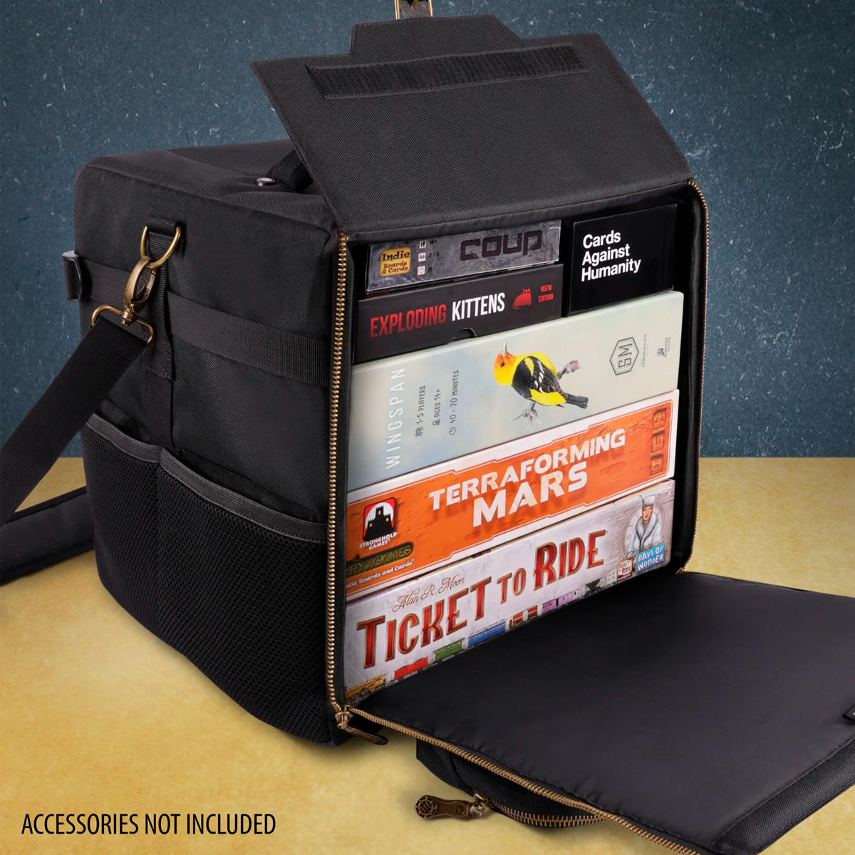 enhance-borsa-a-tracella-da-tavolo-porta-giochi-rinforzato-con-tasche-accessori image 4