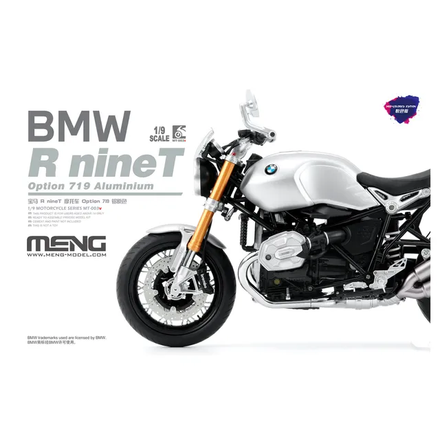 ak-interactive-bmw-r-ninet-option-719-alluminio-edizione-pre-colorata-scala-1-9 image 1